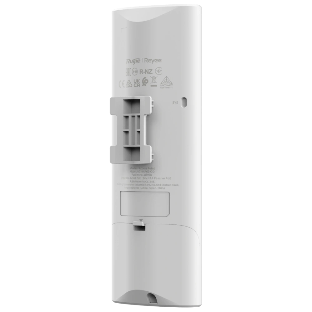 Двохдіапазонна зовнішня точка доступу Wi-Fi 6 Ruijie Reyee RG-RAP62-OD, 1х10/100/1000 Base-T port, IEEE 802.3at