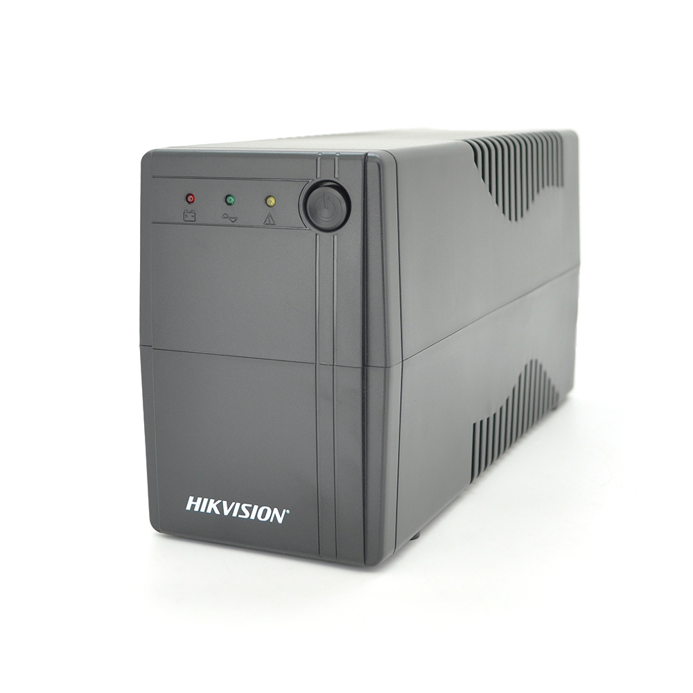 ДБЖ Hikvision DS-UPS1000, 1000ВА/600 Вт LED, 2xUniversal socket, 1x12V/9Ah, 5,4 кг, 274×95×139 мм