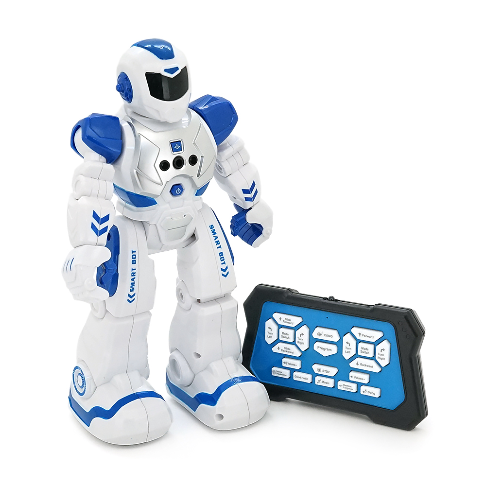 Радіокерований робот CX-38. Живлення 2 X AAA. Світло, звук, ходьба, повороти, обертання 360°, 5 мелодій. 155 90 270 мм.