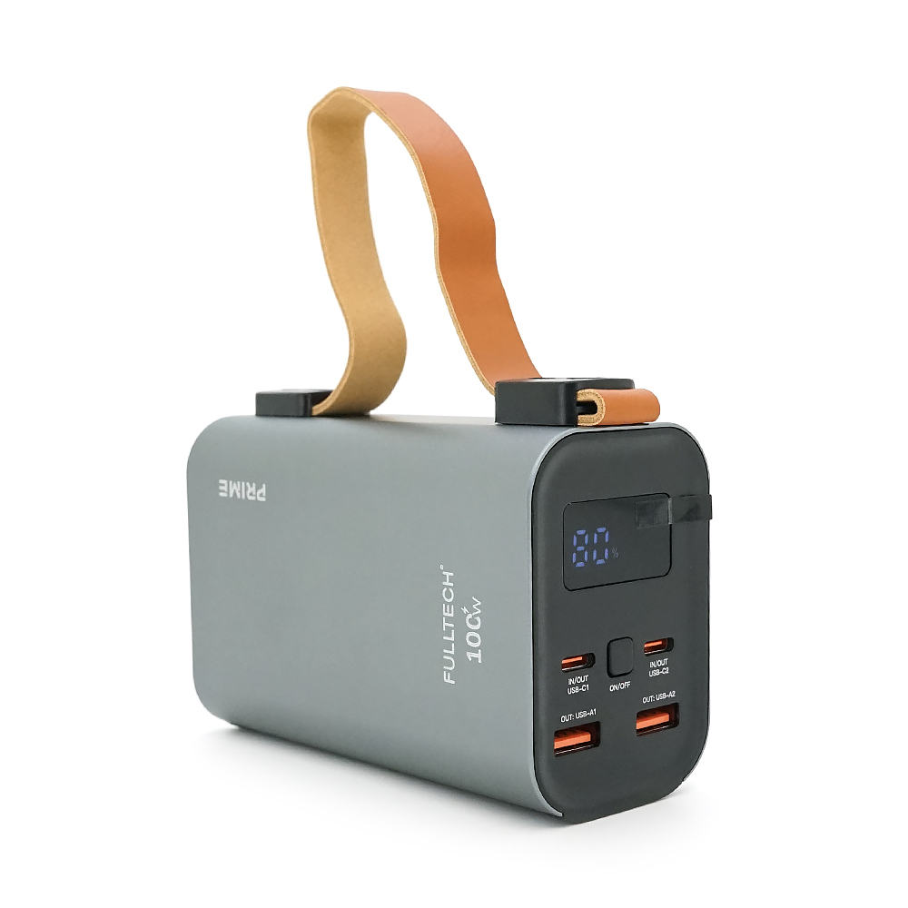 Powerbank Fulltech FP12 30000mAh, Fast charge PD100W, Li-pol, LCD Display, Вход:Type-C, Выходы: 2xUSB Type-C, 2xUSB Type-A, Box