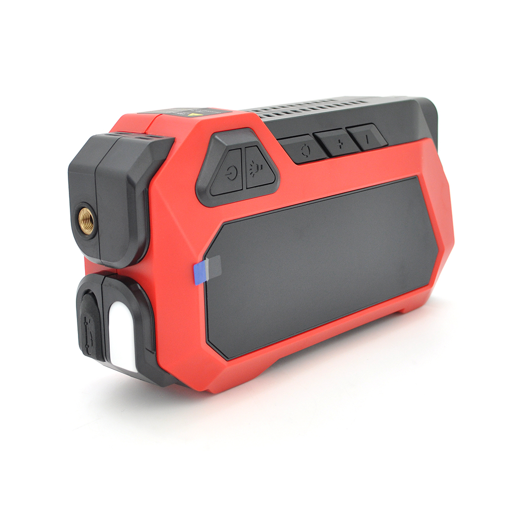 Пусковий прилад для акумулятора автомобіля+ насос YT44912, Power Bank 10000mAh, 2xUSB+ Type-C, корпус пластик, Box