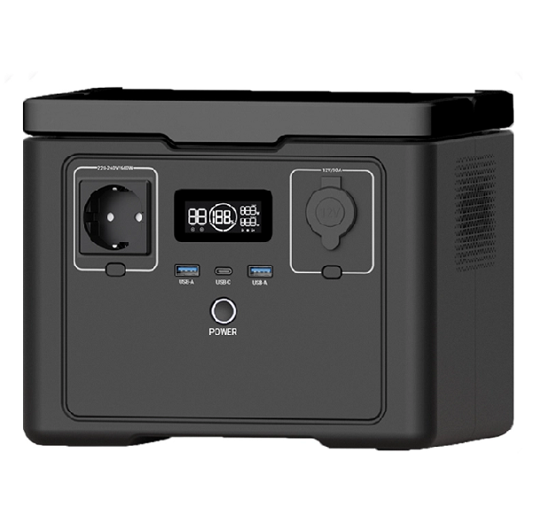 Портативне джерело живлення SOUOP S03 PRO, LiFePO4, потужність 600Вт, пікова 1200Вт, 512Wh, 2*USB-A:18W, 1*USB-C:18W, DC12V/10A,240*185*196 мм,5.6 кг