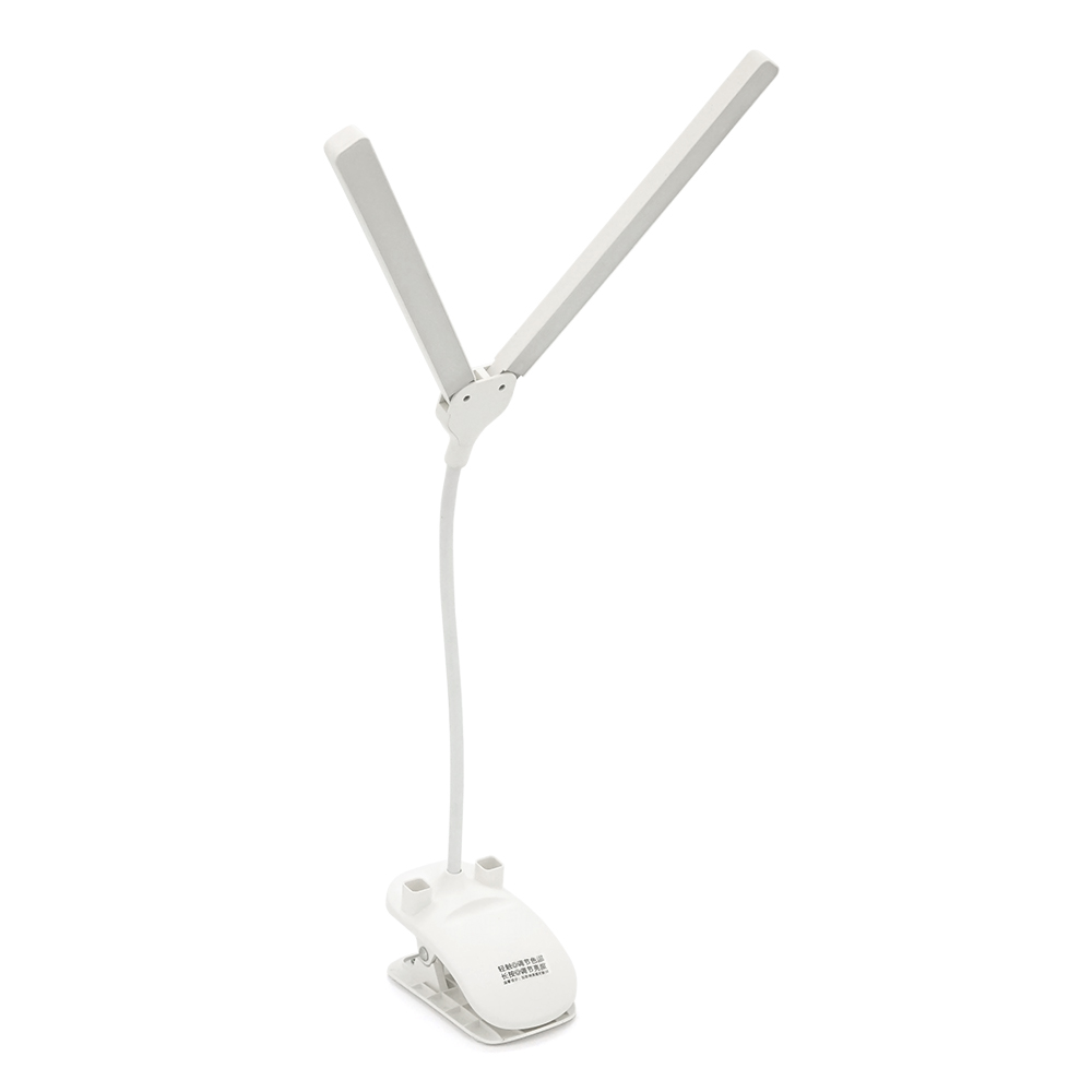Настільна LED лампа BL-6W з прищіпкою, сенсорне включення, вбудований акумулятор, microUSB 5V, 2800-6500K, 225г, White, Box