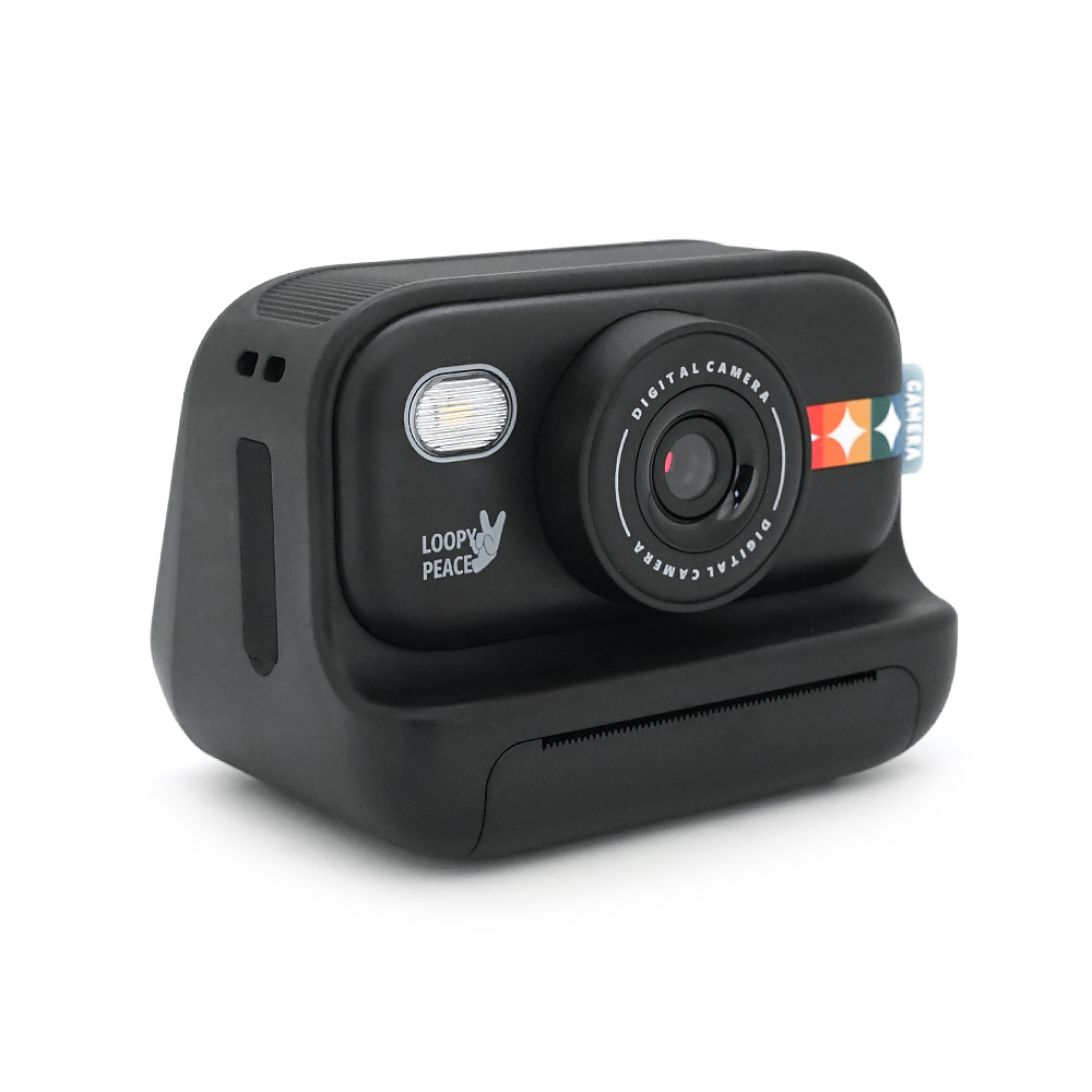 Дитячий фотоапарат S9 з функцією миттєвого термодруку, 1080p HD, MicroSD, екран IPS 2-дюйми, Type-C, Black, BOX