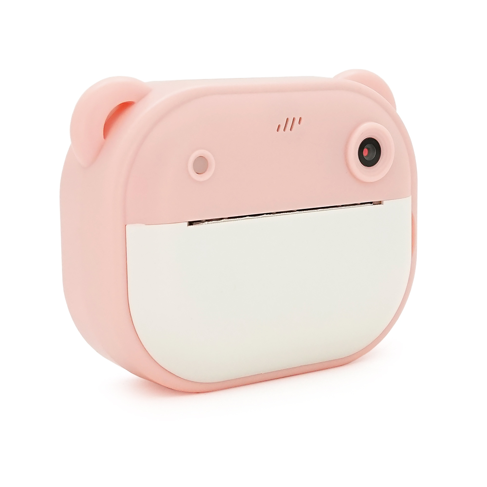 Дитячий фотоапарат Y600 з функцією миттєвого термодруку, 2 камери, екран IPS 2.4-дюйми, Type-C, Pink, BOX