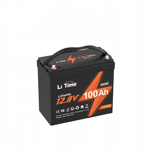 Акумуляторна батарея Li-TIME MINI-16-A60 LiFePO4 12.8 100Ач 1280Wh,(100/100A) M8, 200*258*168mm