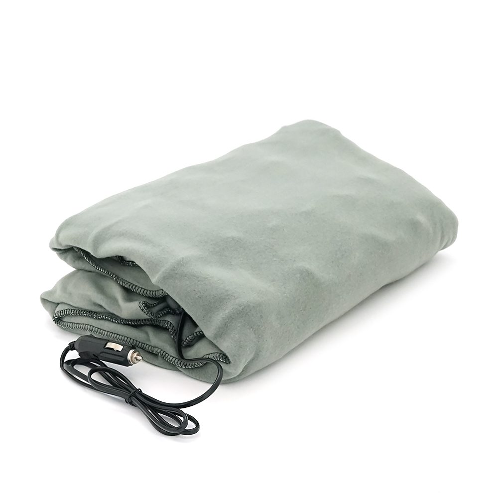 Електропростирадло автомобільне, живлення від прикурювача 12V, 150х110 см, Grey