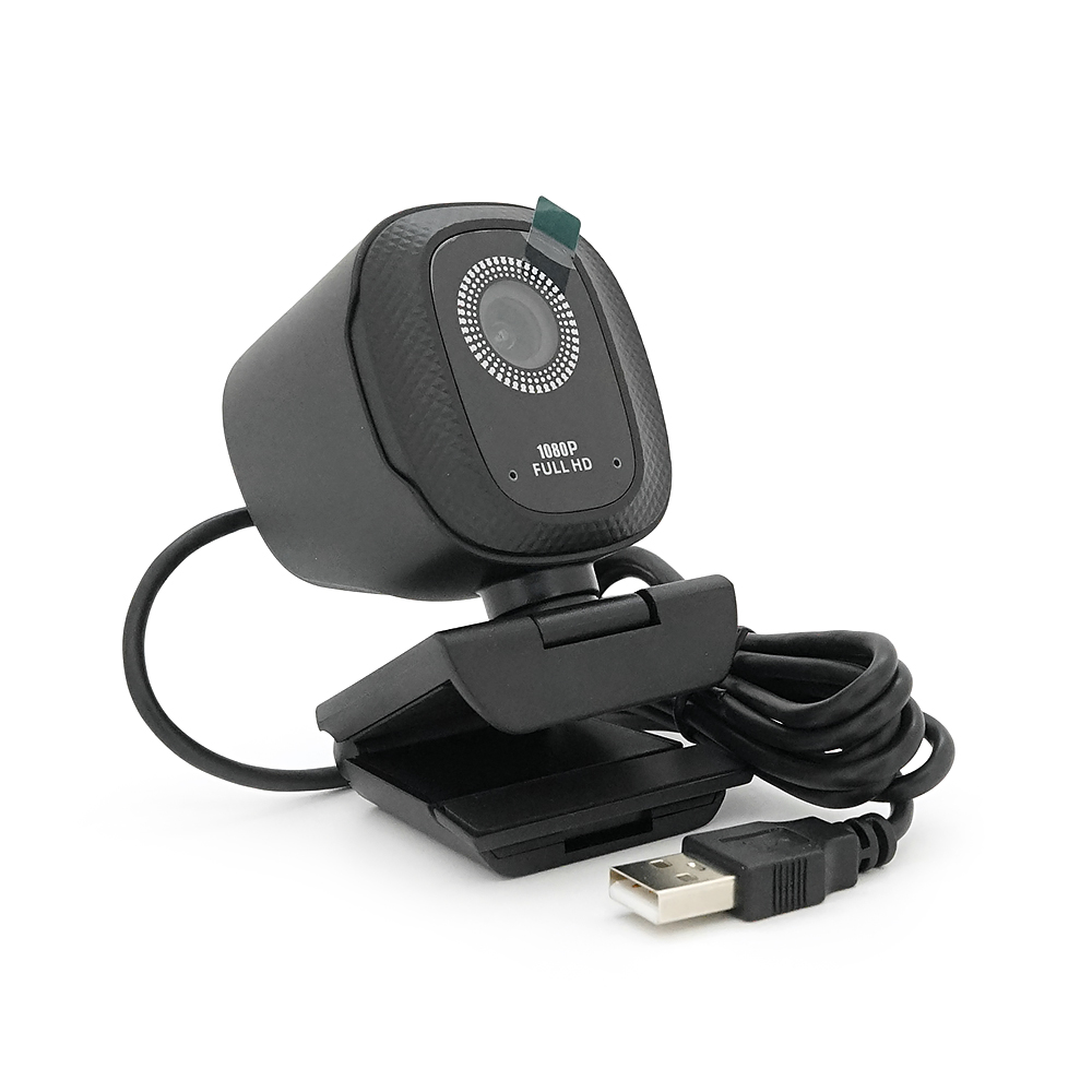 Вебкамера з мікрофоном B05, 1080p 30fps, пласт. корпус, Black, BOX