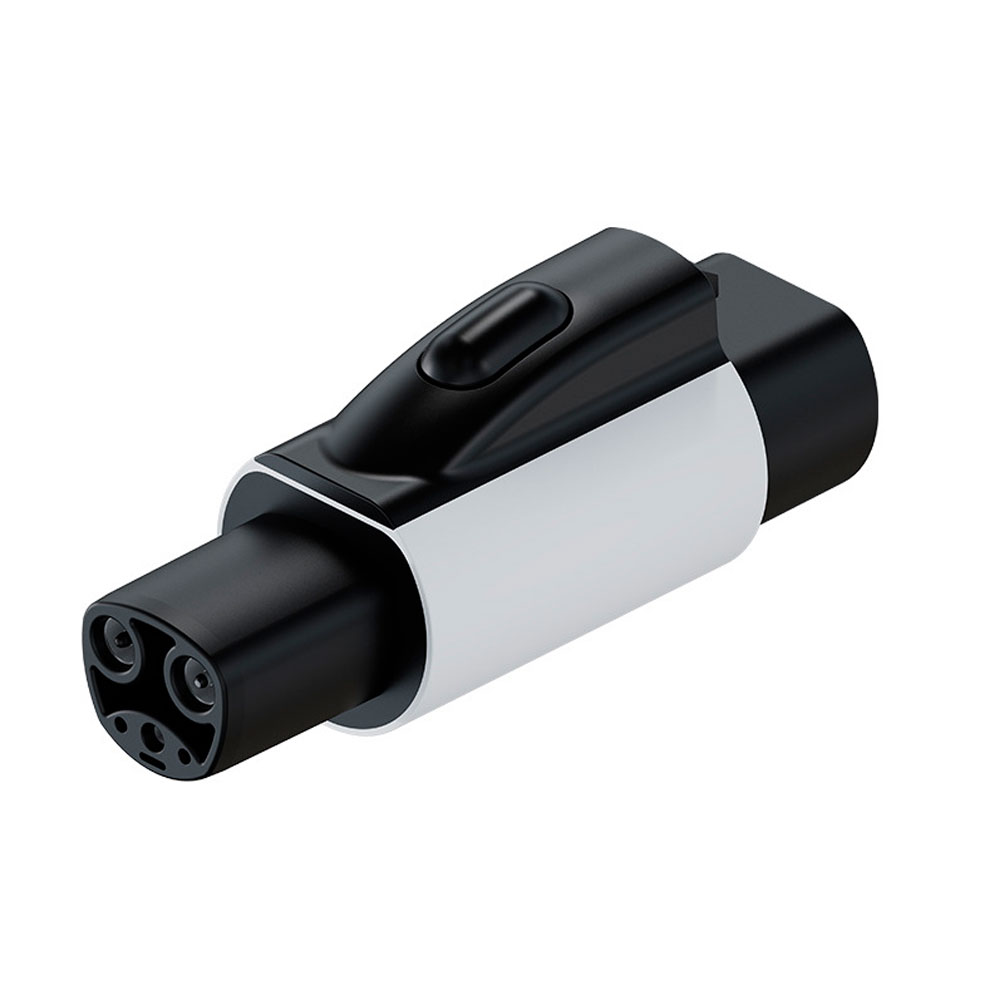 Адаптер перехідник для заряджання електромобіля Type2-NACS, 32A, 7kW, IP67, Black/Grey