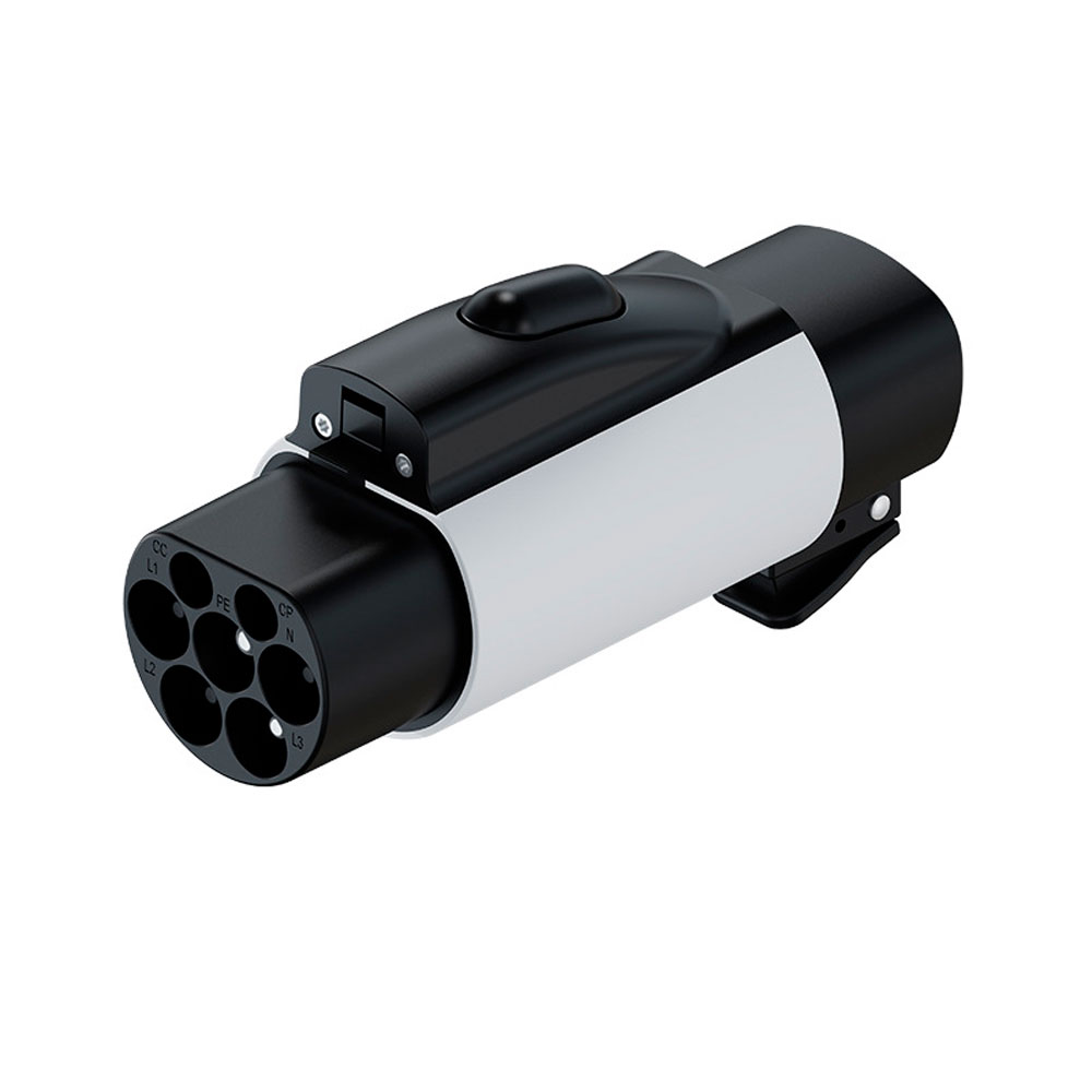 Адаптер перехідник для заряджання електромобіля NACS-GB/T, 32A, 7kW, IP67, Black/Grey