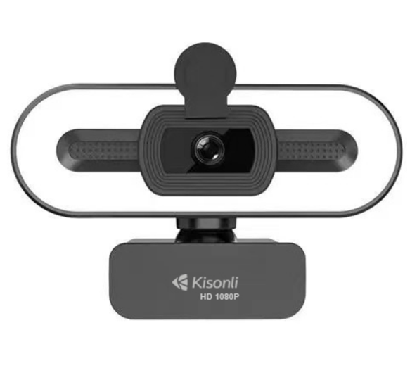 Вебкамера із мікрофоном Kisonli D2, 1080P 30fps, пласт. корпус, Black, BOX
