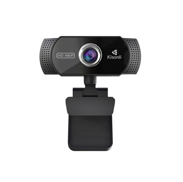 Вебкамера із мікрофоном Kisonli PC-2, 1080P 30fps, пласт. корпус, Black, BOX