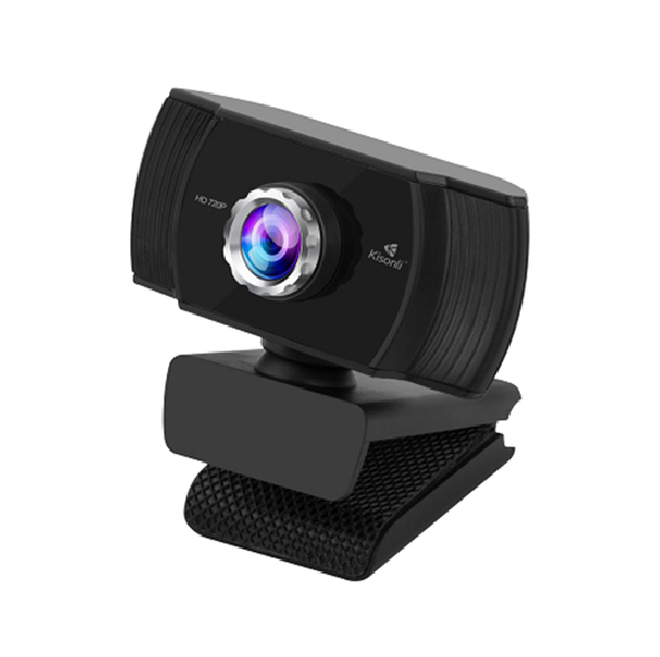 Вебкамера із мікрофоном Kisonli HD-723, 720P 30fps, пласт. корпус, Black, BOX