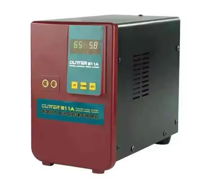 Апарат точкового зварювання конденсаторний GLITTER 811A, Ni-Cd, Ni-MH, Li-Ion, стрічка 0,15-0,25 мм, 220V, 25 мм2, U=5.6-6V, t=0.1-20ms, 27 kW, +75B+73B, 370x220x360mm, 8kg