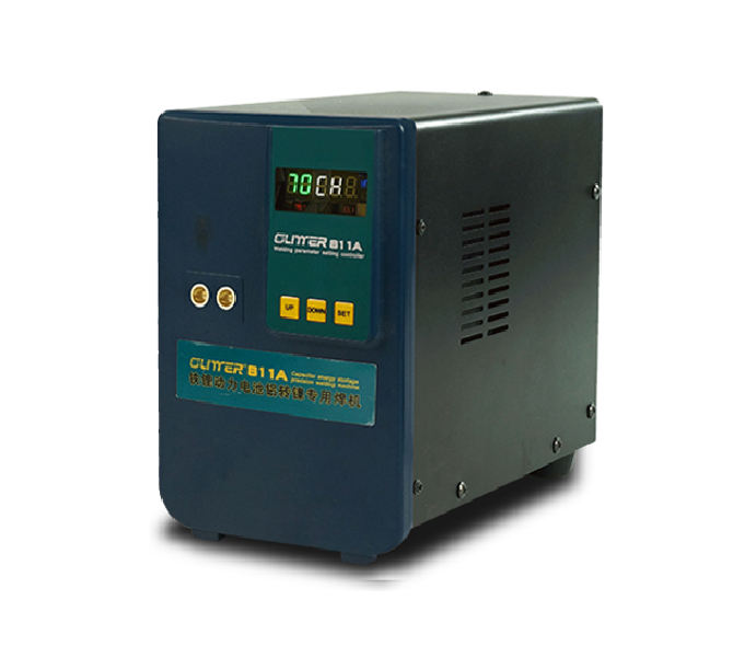 Апарат точкового зварювання конденсаторний GLITTER 811A, Ni-Cd, Ni-MH, Li-Ion, стрічка 0,15-0,3 мм, 220V, 35 мм2, U=5.6-6V, t=0.1-20ms, 30 kW, +75B+73B, 370x220x360mm, 8kg