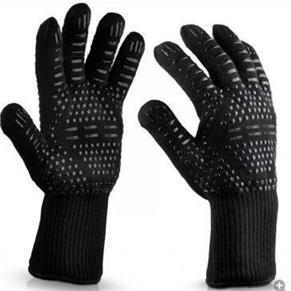 Рукавички термостійкі вогнетривкі HFG-800-B, до 800°C, Black