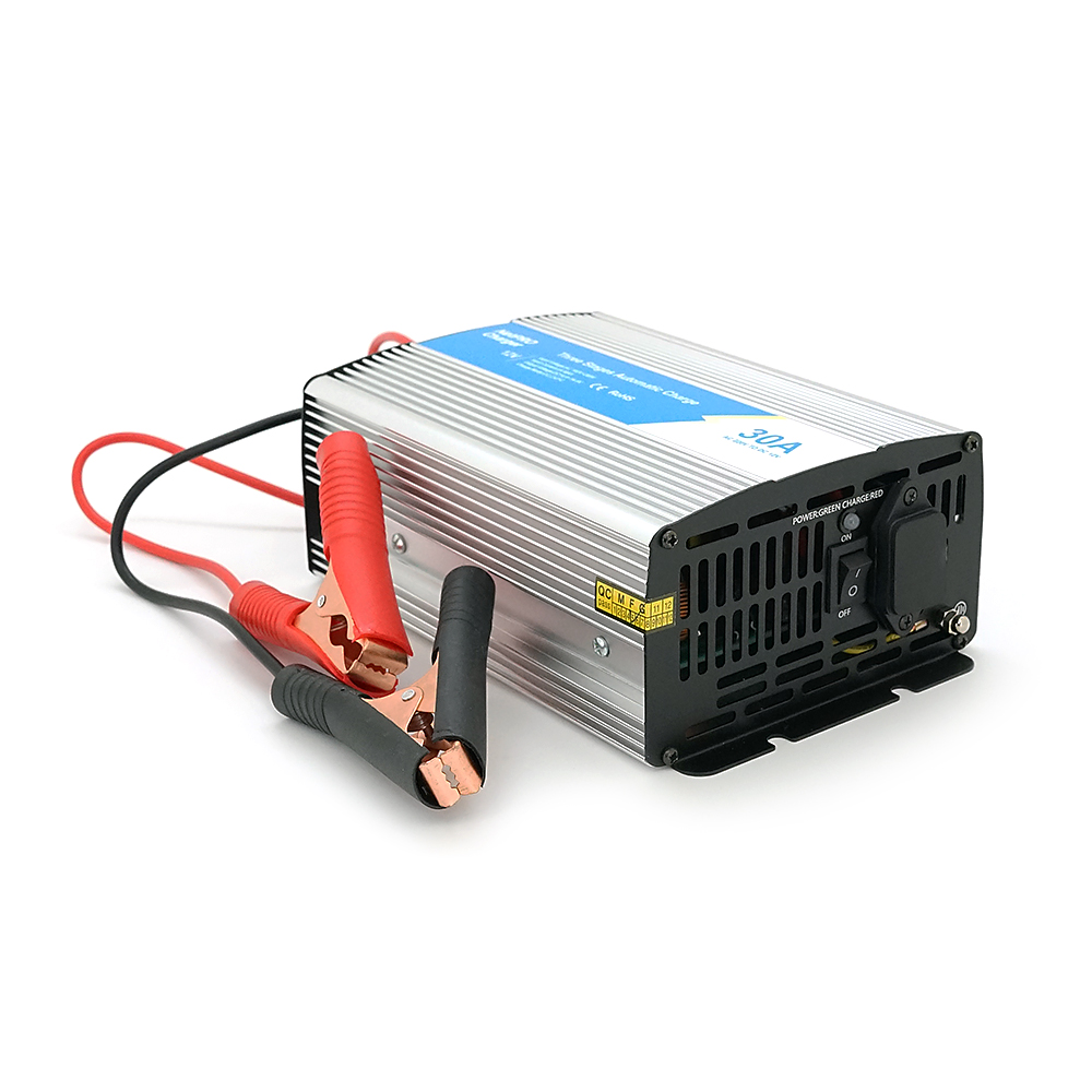 Універсальне ЗУ для акумулятора BPC-1230 (AGM, GEL), AC220V, DC14,5, Струм заряду 12V/30A, LCD, крокодили