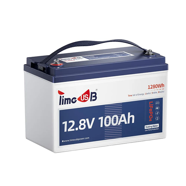 Акумуляторна батарея LiFePO4 Timeusb 12.8V 100Ah Low-Temp, 1280Wh, BMS 100A, 260*168*210мм
