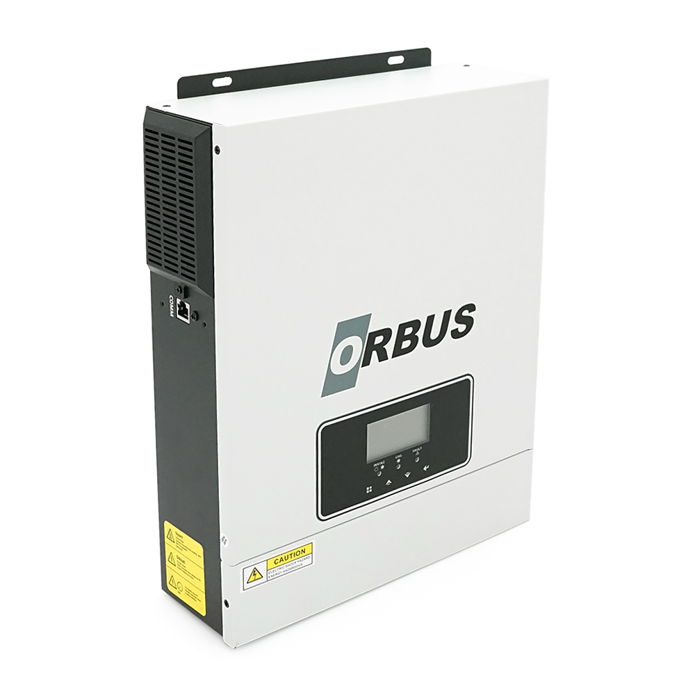 Гібридний інвертор ORBUS ORB-1.6KW, 2000 VA/1600W, 12V. струм заряду 20-60А, MPPT 30~400 В, WIFI, 357*273*95мм, 4.6кг