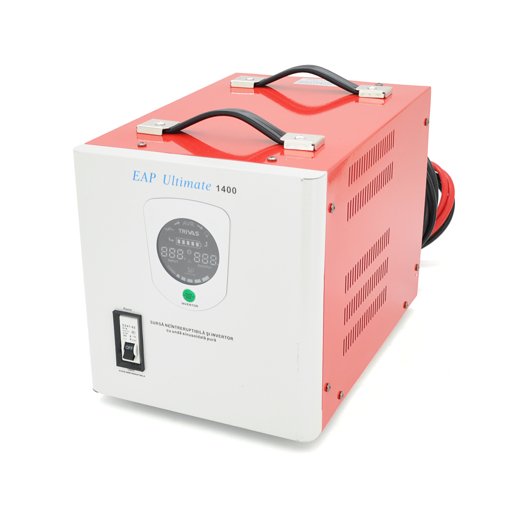 ДБЖ з правильною синусоїдою Westech EAP DUAL-2000VA/1400W 24V, однофазний, напольного монтажу, LED дисплей, DC150-270V, AC230±8%, 2*Shuko, Q8