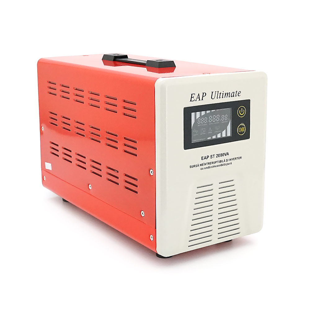 ДБЖ з правильною синусоїдою Westech EAP ULTIMATE-2000VA/1200W 24V, однофазний, напольного монтажу, LED дисплей, DC150-270V, AC230±8%, 2*Shuko, Q8