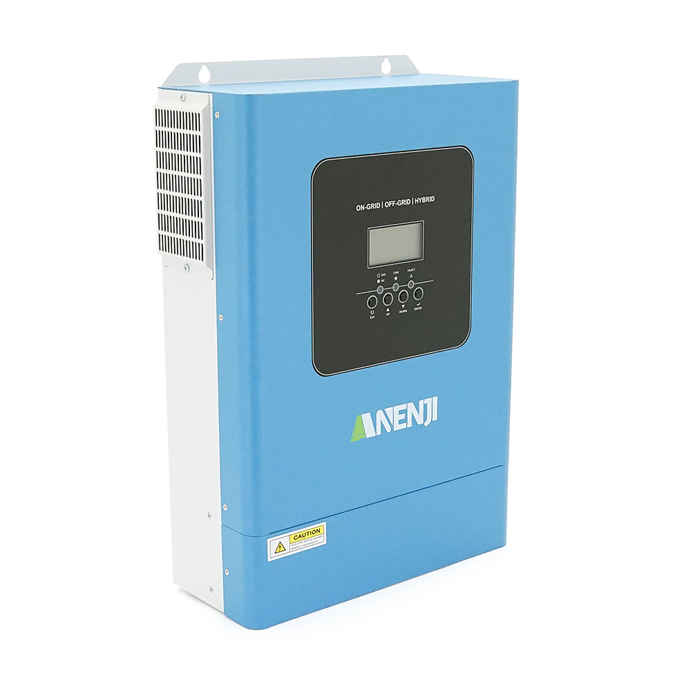 Гібридний інвертор ANENJI ANJ-6200W-48PL-WIFI, 6200W, 48V, charge 80A(max), 170-280V, МРРТ60-500VDC, RS485. RS232, WiFi,  450x300x130mm, 12 kg, Q1