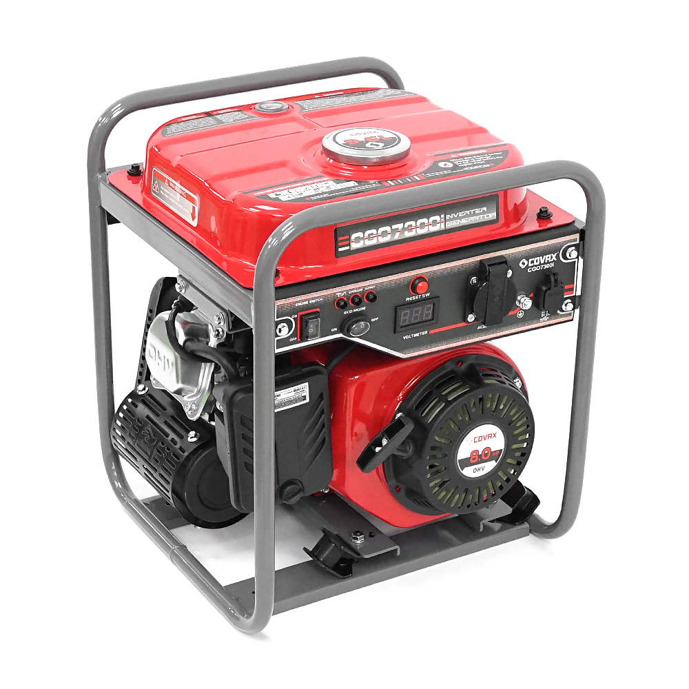 Генератор інверторний бензин COVAX CGO7300i, 4.5kW, однофазний 220V, 50Hz, 4-stroke, бак 9L, 375х375х448mm, 27kg