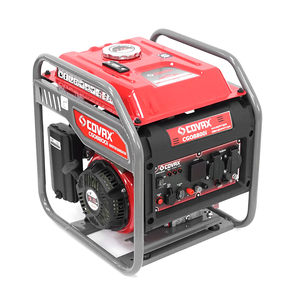 Генератор інверторний бензин COVAX CGO8800i, 6.0kW, однофазний 220V, 50Hz, electrik starter, 4-stroke, бак 7L, 440х385х465mm, 37kg