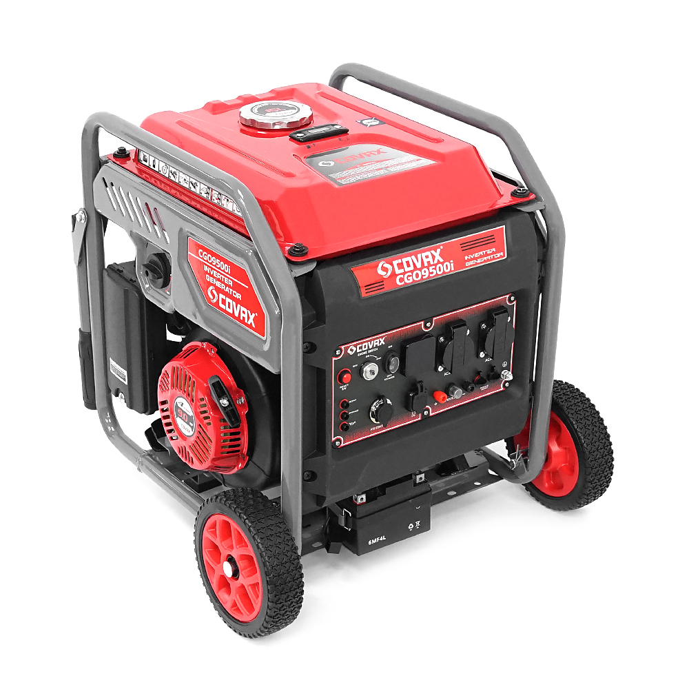 Генератор інверторний COVAX CGO9500i, 7.5kW, бензин, однофазний 220V, 50Hz, electrik starter, 4-stroke, бак 15L, 500х422x515mm, 38kg