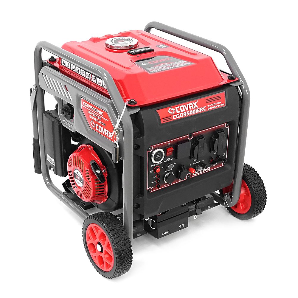 Генератор інверторний COVAX CGO9500iERC, 7.5kW, бензин, однофазний 220V, 50Hz, electrik starter, 4-stroke, бак 15L, 500х422x515mm, 38kg