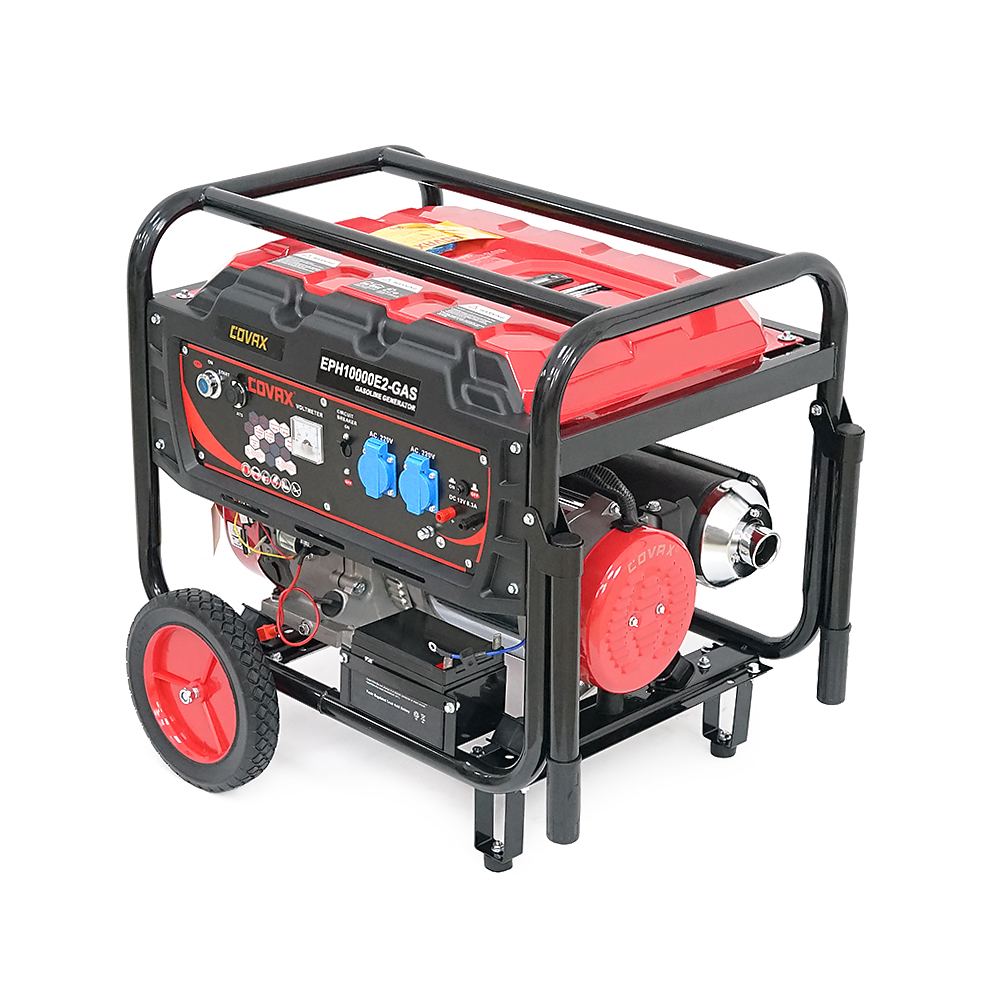 Генератор бензиновий COVAX  EPH10000E2-GAS, 7.0kW, бензин/газ, однофазний 220V, 50Hz, DC12V, 18HP, Electric Starter, tank 25L, 690x535x555mm