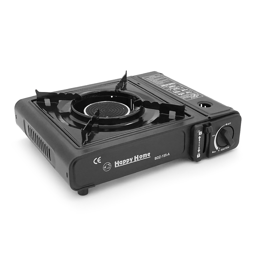Портативна газова плита GS001-2, Black, Box