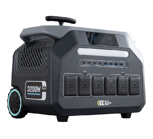 Портативна зарядна станція Singo3000, 3200W/2048Wh LiFePO₄, MPPT 1000W max, 2xDC5521-12V-8A, CarPort-12V-10A, 4xAC230V, 4xUSB-A-15W, 4xUSB 1.5 h, 4xUSB-C-100W, Wi-Fi, Bluetooth, charge 1.5 h, 445*298*371 мм,24.4 кг