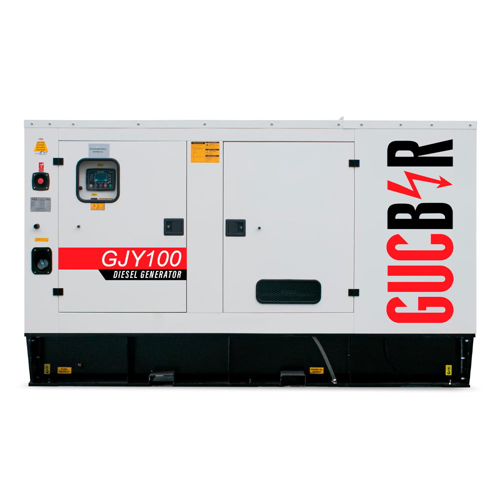 Дизельний генератор Gucbir GJY110 з двигуном YANG DONG Y4GZLD, 110 кВА/88 кВт, генератор Maranello M110, витрата палива при 75% навантаження - 18,9 літрів/год, 230/400 В, 50 Гц (AVR SX460+ATS), IP23/H, 2750x1100x1860 мм, 1540 кг, 300 л