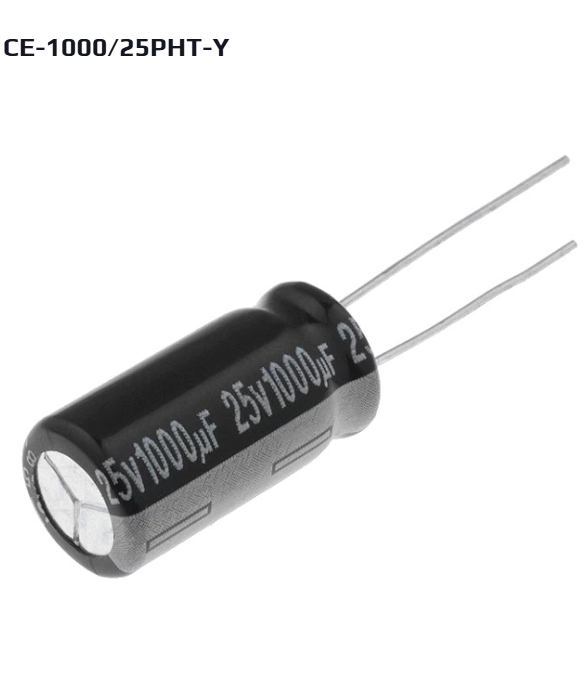 Конденсатор 25V 1000UF Діаметр 10 мм. Висота 20 мм