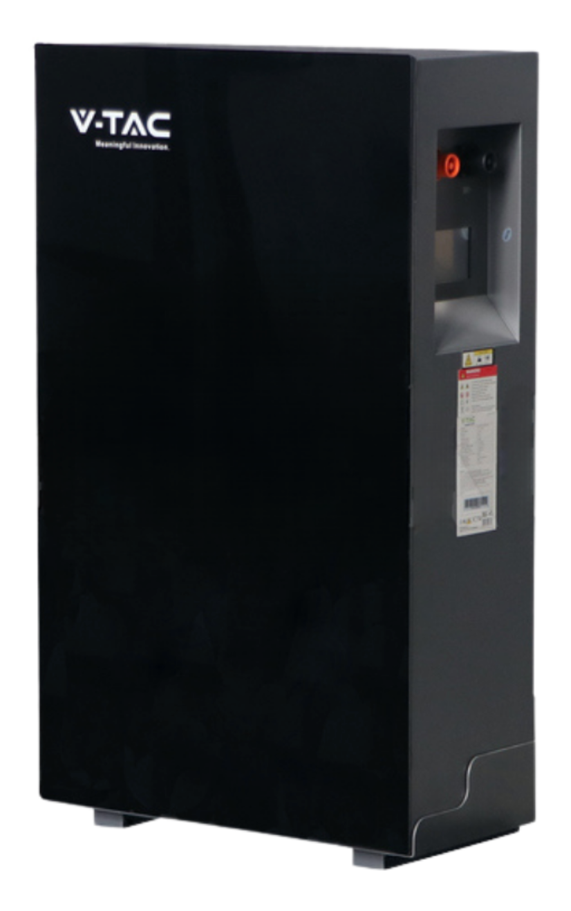 Аккумуляторная батарея V-TAC VT-16076B LiFePO4 51.2V 314Ah, 16,07kWh, BMS 140A, CAN/485, 7000Cycles, 16-Parallel, Bluetooth, IP20,  510*242*862mm, 143kg