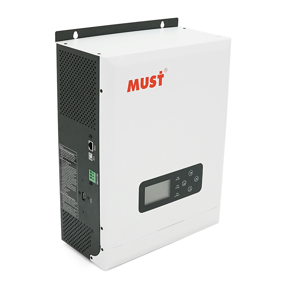 Гібридний інвертор MUST PV18-3024VMPK, 3000W, 24V, струм заряду 20/30A, 230V/13A, MPPT (60А, 145 Vdc), 272x355x100 мм, 7.8 кг