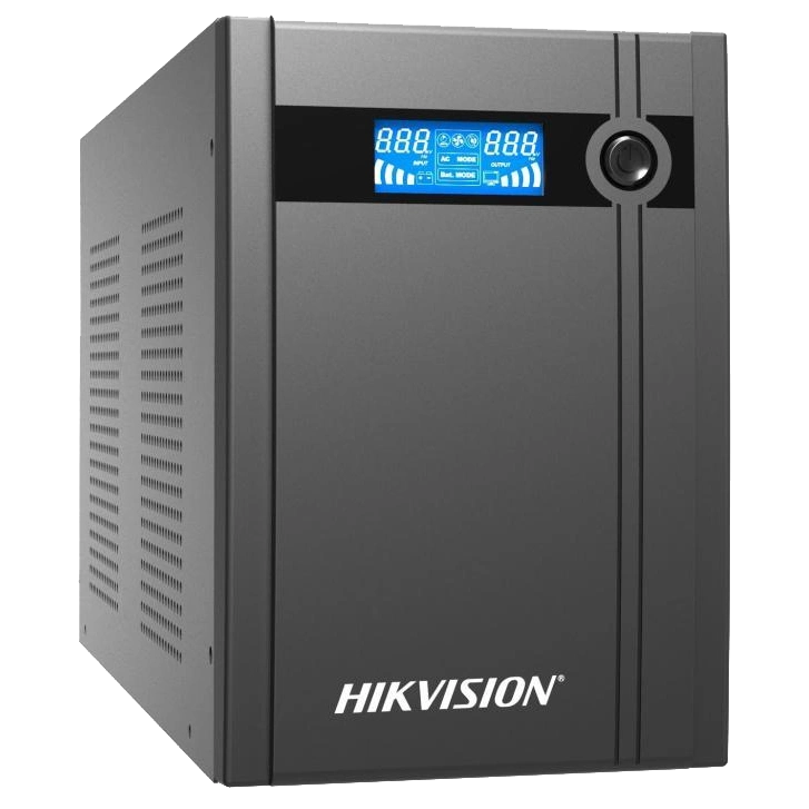 ДБЖ Hikvision DS-UPS3000, 3000ВА/1800 Вт LED, 4xUniversal socket, 4x12V/9Ah, 18.5 кг, 412×145×210 мм