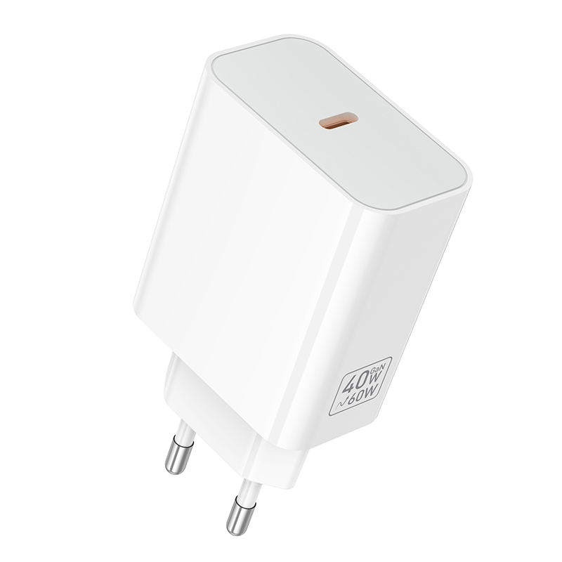 СЗУ 110-240V HOCO C162A 1xUSB-C, PD40W, White, Blister