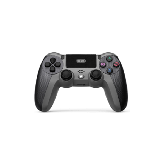 Геймпад бездротової XO GP6 A для PS4 Bluetooth/Wired, 17 кнопок, (Grey/Green), 3.7V, 600mAh, 200g. Gray, Box
