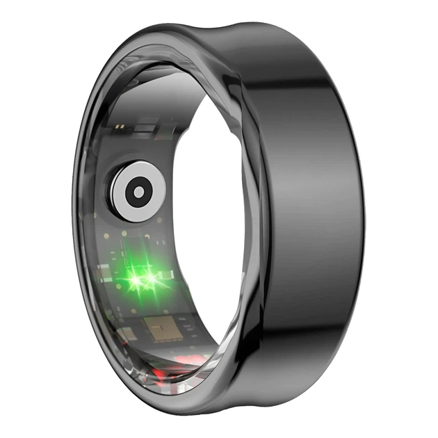 Смарт-кільце XO Smart Ring RS01 розмір 10 (19,8mm), 18 mAh, Bluetooth, Чорний, 2,5 г