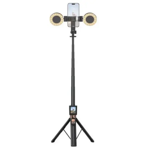 Штатив для Selfie, XO SS23 Smart Screen Projection Bluetooth Selfie Stick / Camera Aid (with 2 Fill Lights)