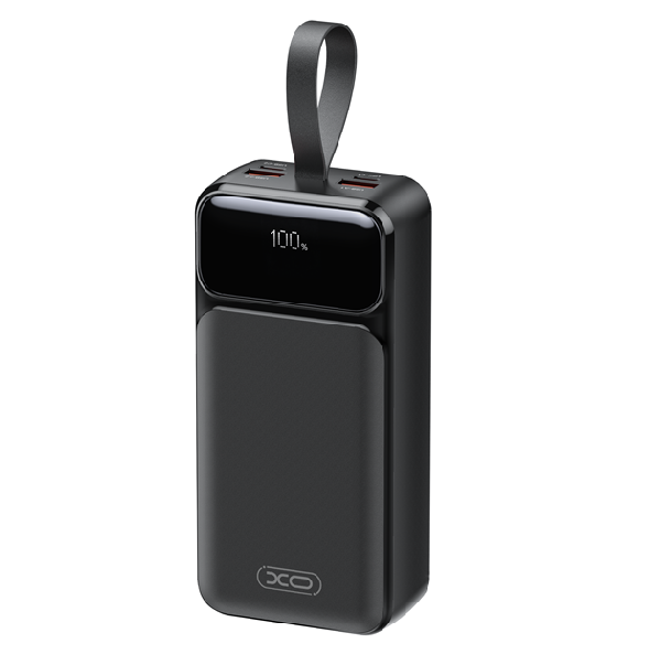 PowerBank XO-PR298 30000mAh Digital Fast Charger, Input:5V-20V/2-3A/60.0W(Max)(Type-C),Output: 5V-20V/2-4,5А(65.0W), 2-USB-С,2- QC22.5W, plastic,Black