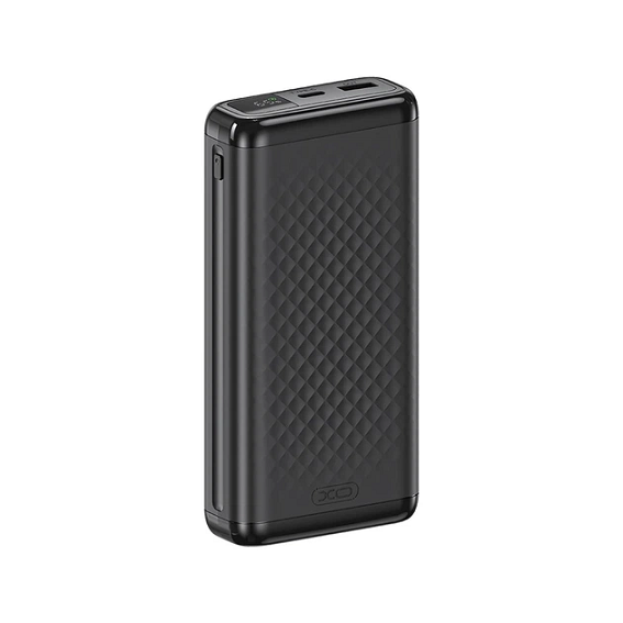 PowerBank XO-PB308 10000mAh Digital Fast Charge, Input:5V-12V/1,5-2,5A/18W(Max)(Type-C),Output: 5V-12V/1,65-5А(22,5W), USB-С, QC22.5W, plastic,Black