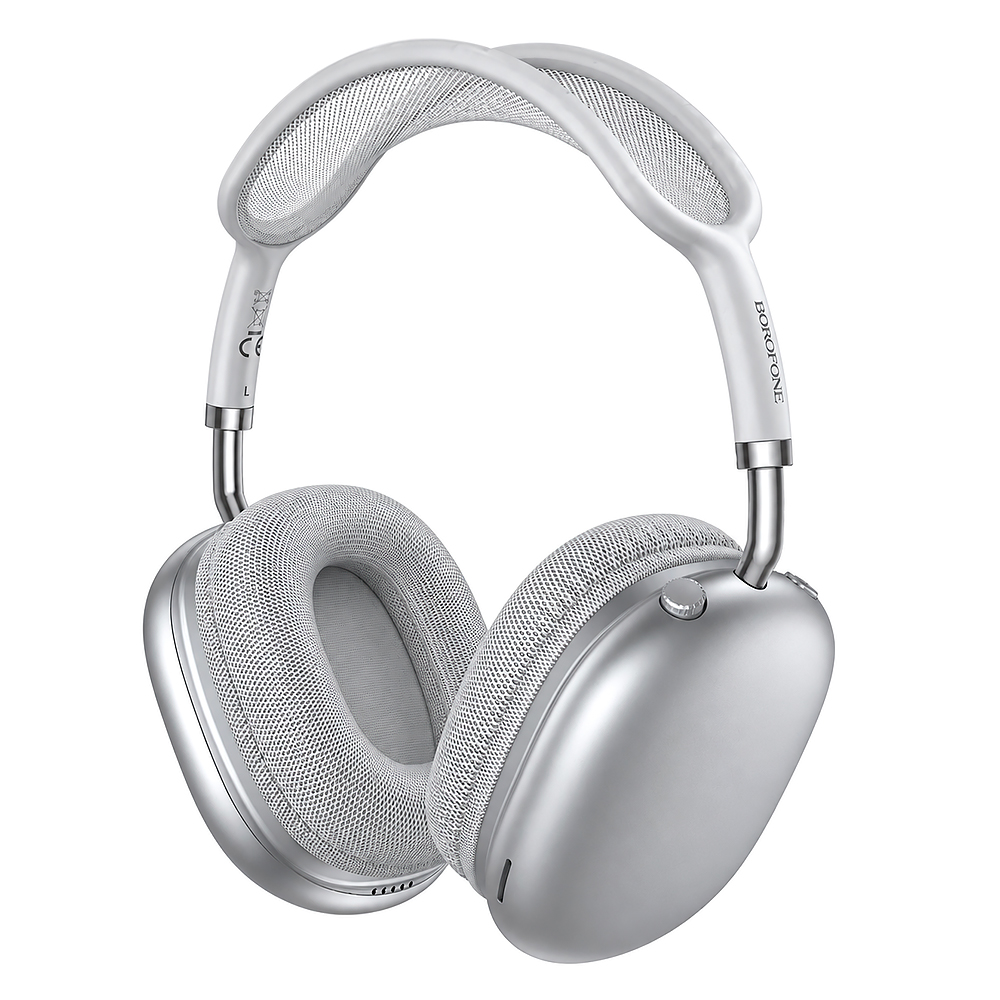 Навушники Bluetooth Borofone BO36, Silver, Box