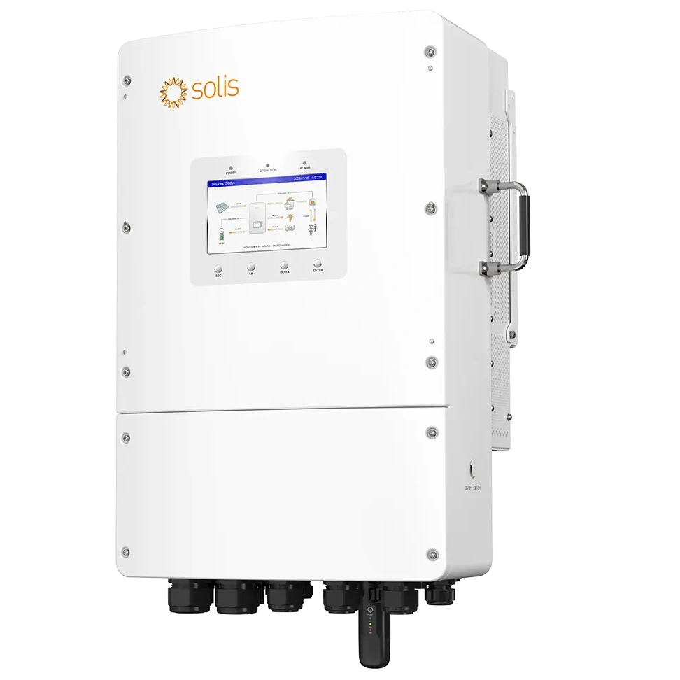 Гібридний інвертор SOLIS S6-EH3P12K02-NV-YD-L, трифазний, 12кВт (2/3 MPPT 200 - 850V, струм заряду акб 250A, DC 40-60V) 42 кг,430×60