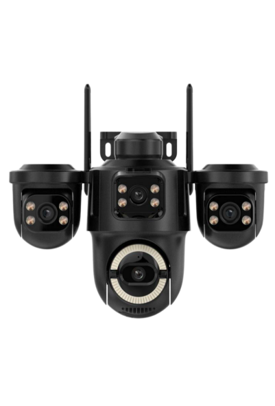 3Мп Wi-Fi/LAN відеокамера з трьома об'єктивами SD/карта PP-IPC46696MP3IR30 PTZ 3,6mm, ICSee