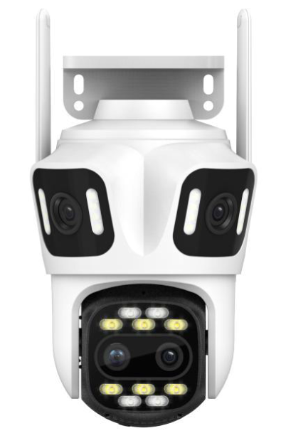 12Мп Wi-Fi/LAN відеокамера з чотирма об'єктивами SD-карта PP-IPC46703MP12IR30 PTZ 3,6mm, ICSee