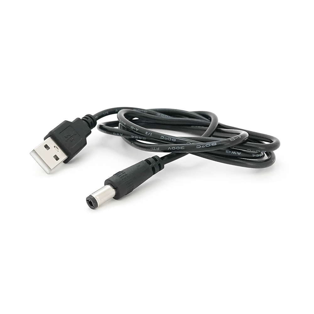 Кабель для планшета USB2.0(M)=> 5.5/2.5mm(M), 1м, Black, OEM, Q1000