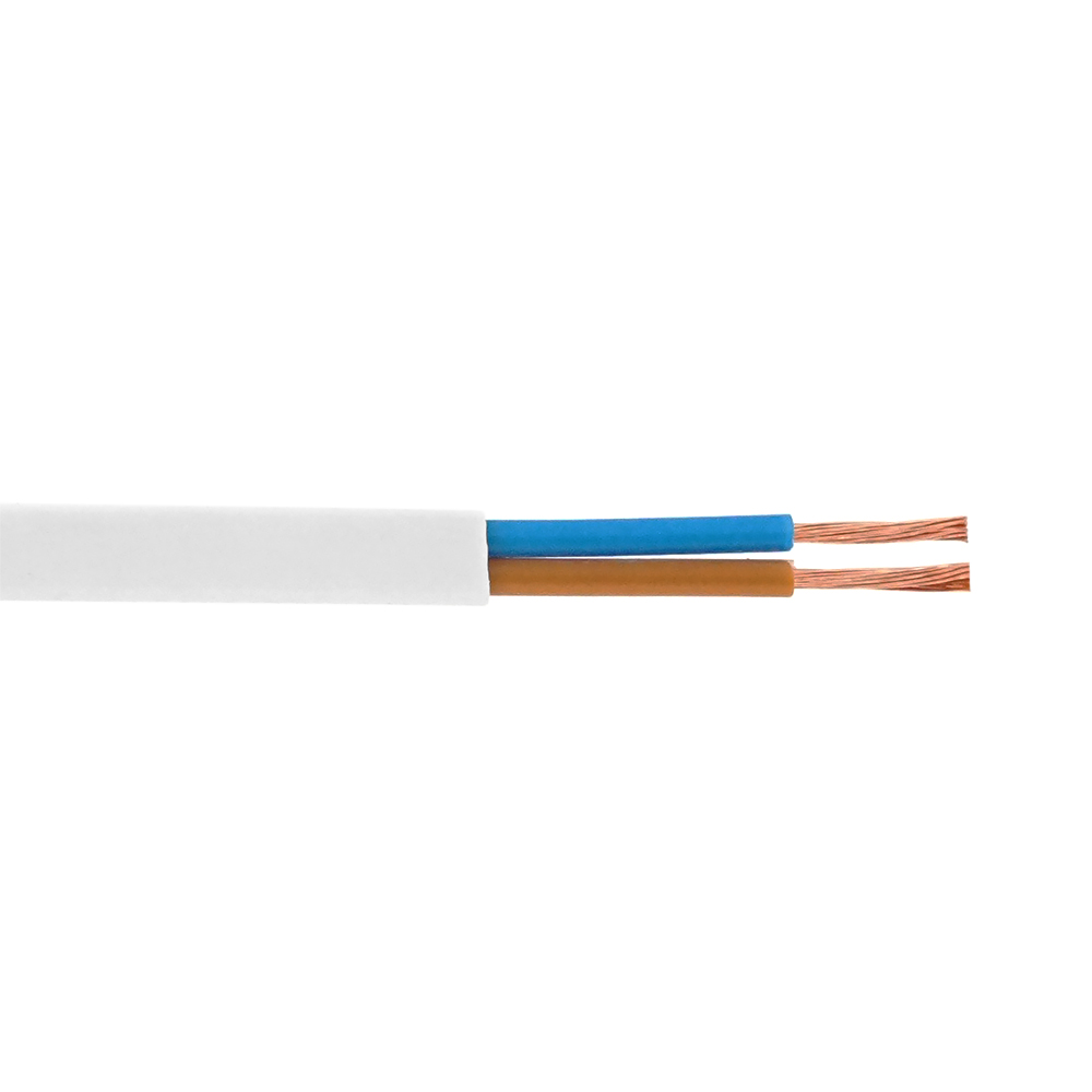 Кабель Одескабель H03VVH2-F 2*0,75 білий, бухта 100м